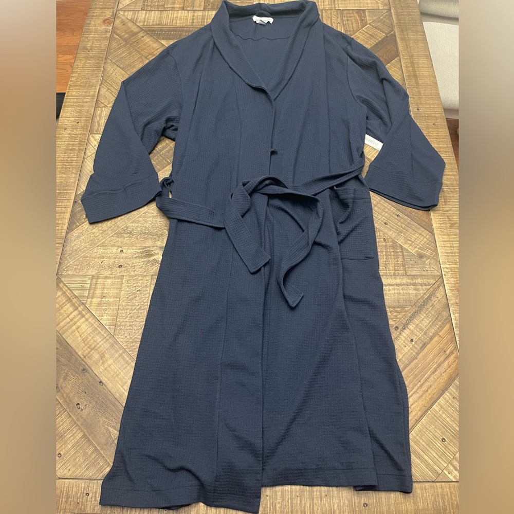Amazon Essentials Dark Blue Waffle Robe 3x